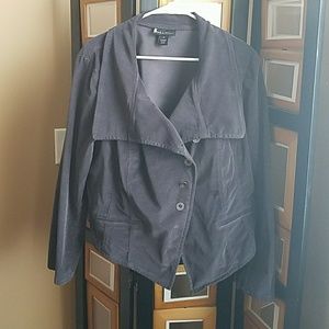 Dark purple corduroy blazer
